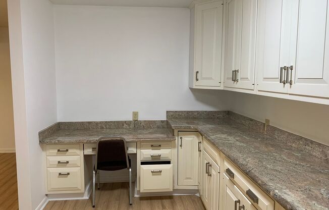 4507-D Edwards Mill - 2 brm 2 bath - KITCHEN HAS EXPANSIVE WORK SPACE AND OFFICE AREA-1300 square feet