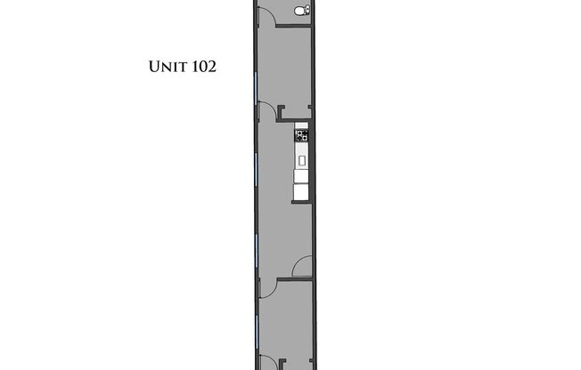 2 beds, 2 baths, 589 sqft, $1,575, Unit 102