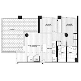 2 beds, 2 baths, 894 sqft, $4,039