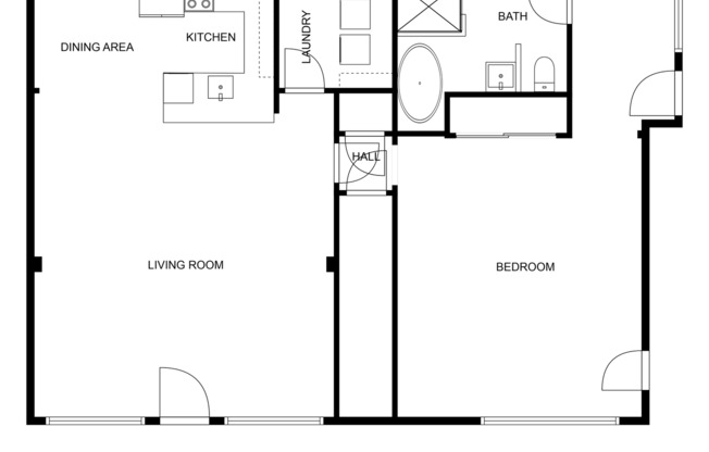 1 bed, 1 bath, 587 sqft, $1,895, Unit Unit A