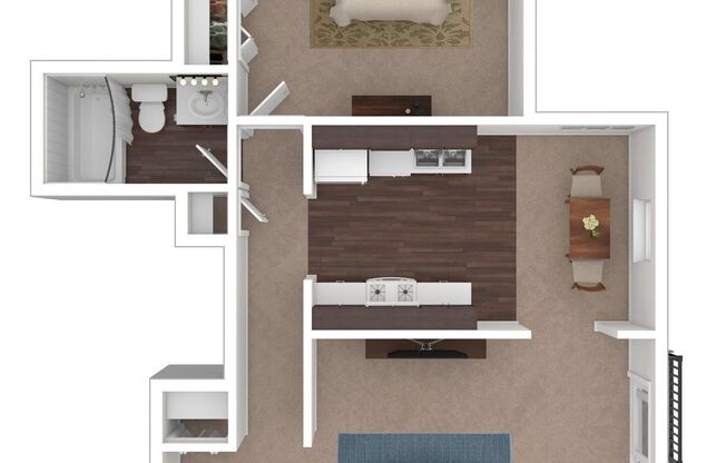 1 bed, 1 bath, 820 sqft, $900