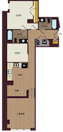 1 bed, 2 baths, 1,102 sqft, $3,768