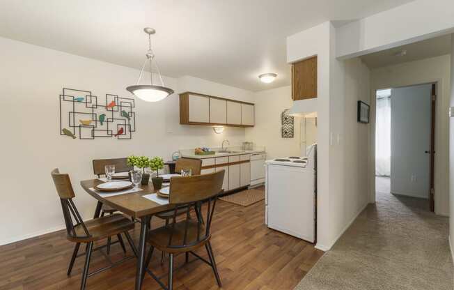 Eastwood Village Two Bedroom Model Kitchen and Dining