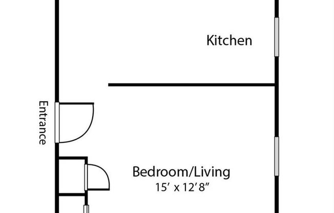 Studio, 1 bath, 375 sqft, $1,050, Unit G4