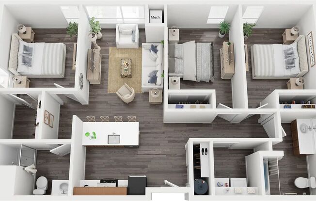 3 beds, 2 baths, 1,214 sqft, $1,895, Unit 503