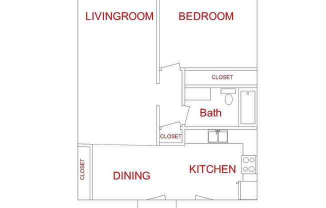 1 bed, 1 bath, 580 sqft, $895, Unit Apt. 3