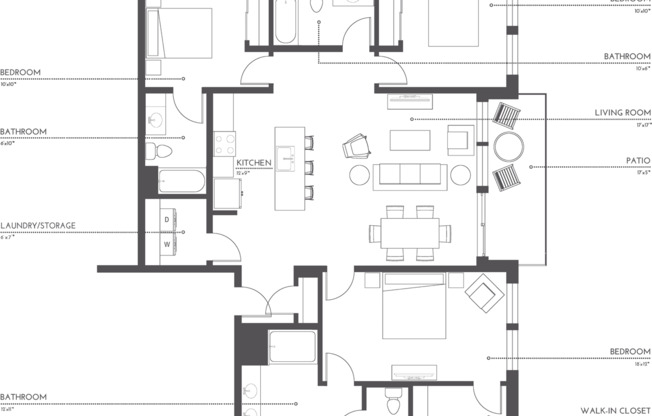 3 beds, 3 baths, 1,563 sqft, $3,755, Unit 803