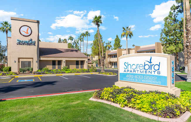Monument Sign at Shorebird Apartments in Mesa Arizona
