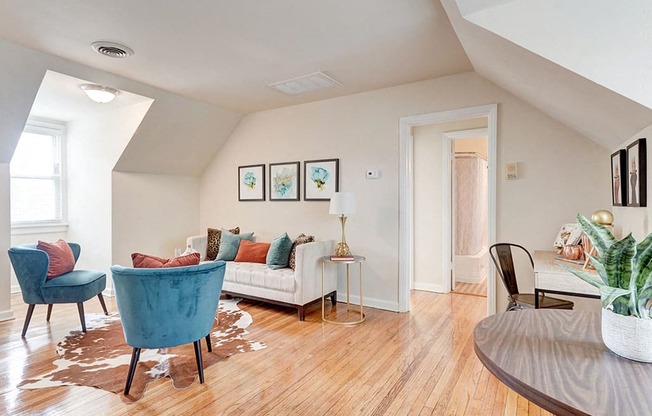 Living Room at Kensington Place Apartments