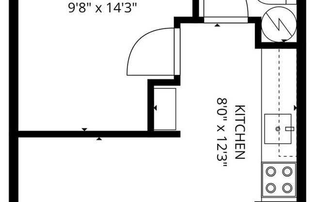 1 bed, 1 bath, 450 sqft, $1,325, Unit #31