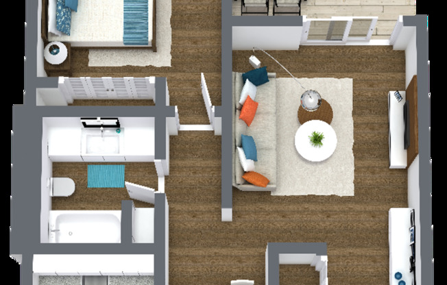 1 bed, 1 bath, 700 sqft, $1,305, Unit 508-108