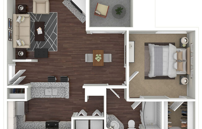 1 bed, 1 bath, 752 sqft, $1,934