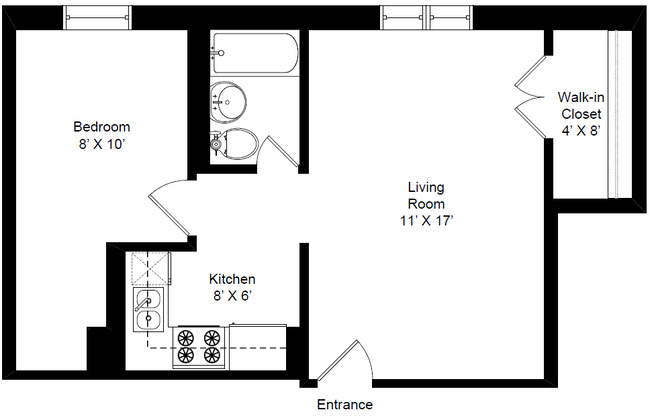 1 bed, 1 bath, 525 sqft, $1,645, Unit 225-G3