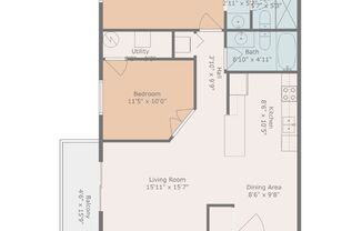 2 beds, 2 baths, 1,022 sqft, $1,199.99, Unit 2088-201