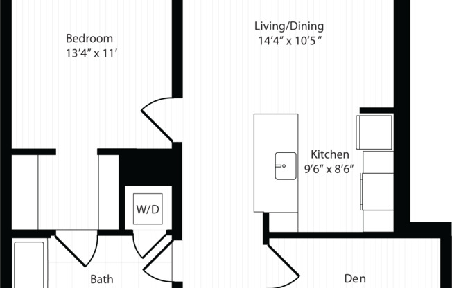 1 bed, 1 bath, 740 sqft, $3,540, Unit 604