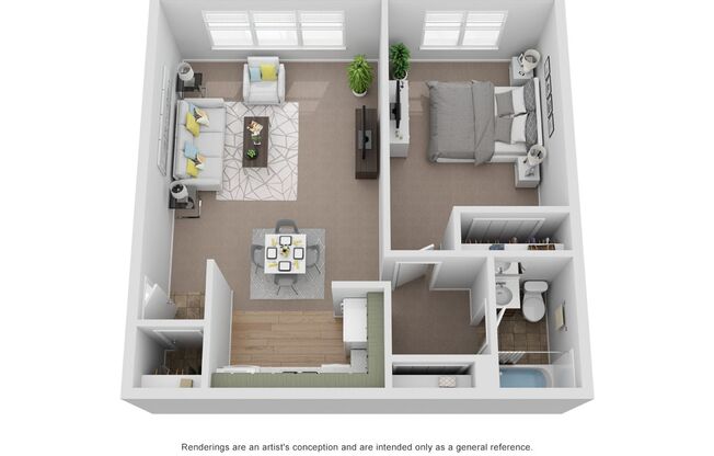 1 bed, 1 bath, 600 sqft, $875, Unit 5-G