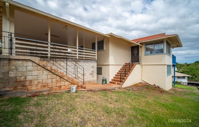 3 Bed 1.5 Bath Single Family Home in Aiea Heights