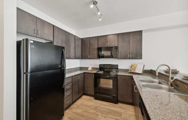 Kitchen at Maddox Apartments