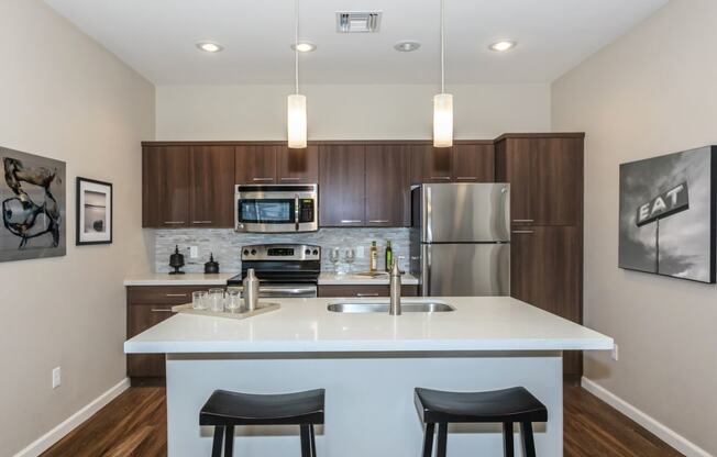 Kitchen with granite countertops | Canyons at Linda Vista Trail