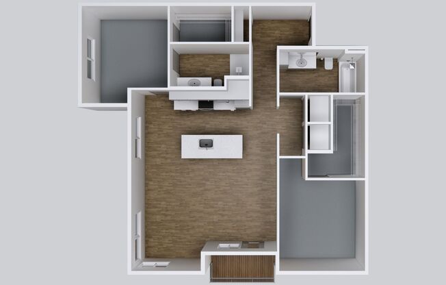 2 beds, 2 baths, 1,124 sqft, $1,750, Unit 301