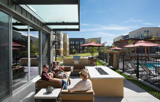 Fire Pit at 8000 Uptown Apartments in Broomfield, CO