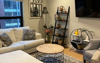 Upscale Fully and Comfortably Furnished , downtown condo ready now (can be rented short term)