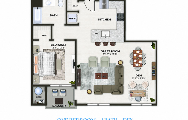 1 bed, 1 bath, 924 sqft, $2,995, Unit 1431