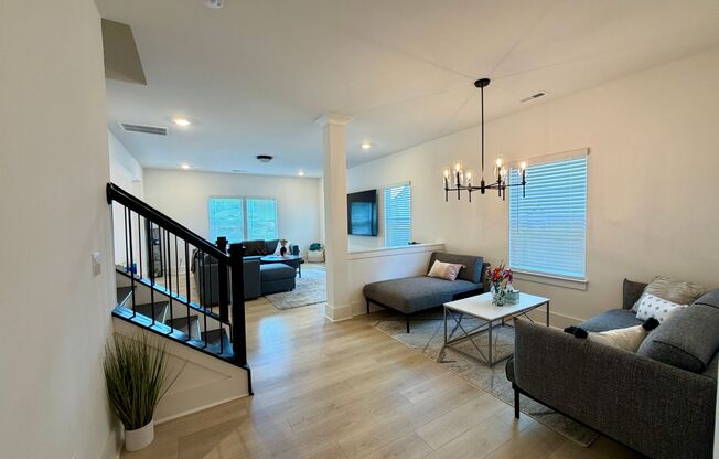 Mount Holly Home with Media Room, Office, and Wooded Privacy