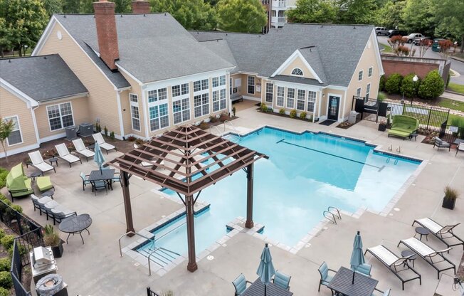 Clubhouse and Pool at Enclave Apartments