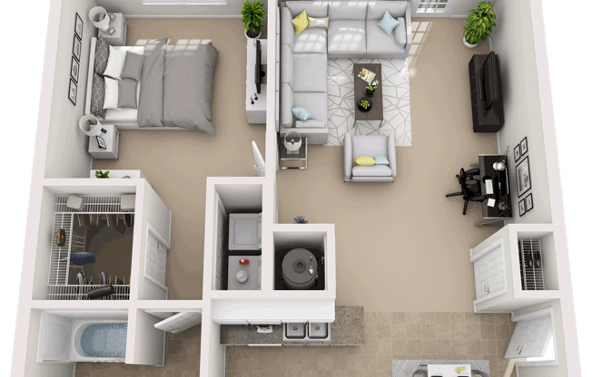 1 bed, 1 bath, 850 sqft, $1,511, Unit 5740