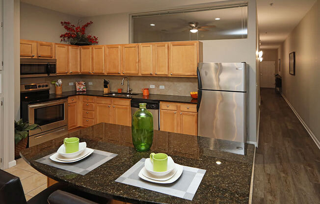 Model Suite at The Residences at 668 - Kitchen