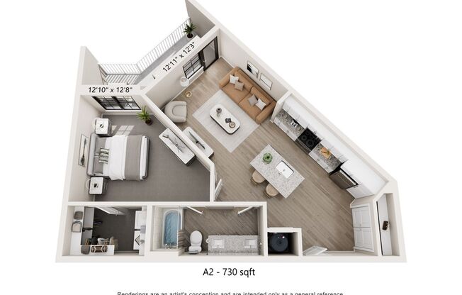 1 bed, 1 bath, 730 sqft, $1,795, Unit 5808218