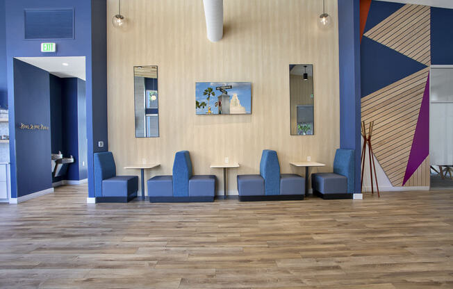 Sitting area in our clubhouse leasing center