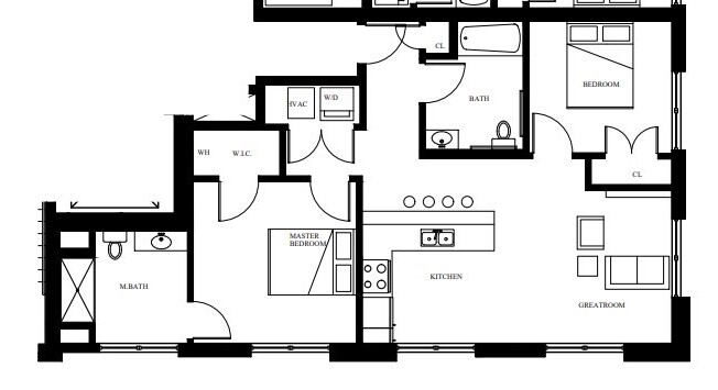 2 beds, 2 baths, 475 sqft, $4,200, Unit 301