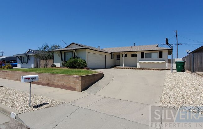 3 Bedroom Home in Orcutt with large yard available soon