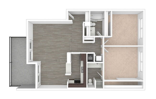 2 beds, 2 baths, 1,160 sqft, $4,108