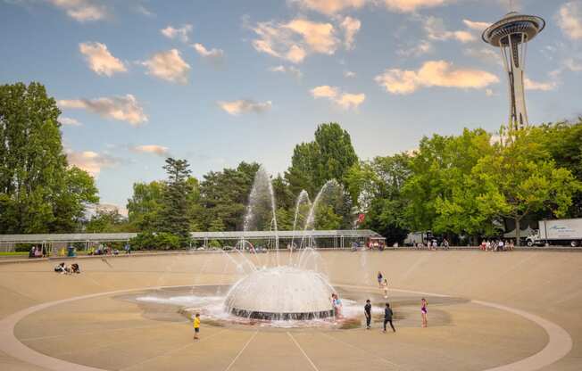 Fountain at Axis, Seattle, 98109