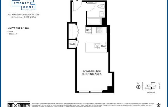 Studio, 1 bath, $3,500, Unit 18040