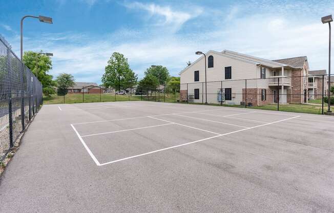 The pickleball court at Bexley Village