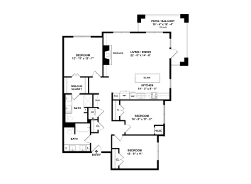 3 beds, 2 baths, 1,462 sqft, $2,940