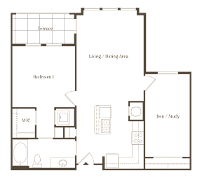 1 bed, 1 bath, 900 sqft, $1,531