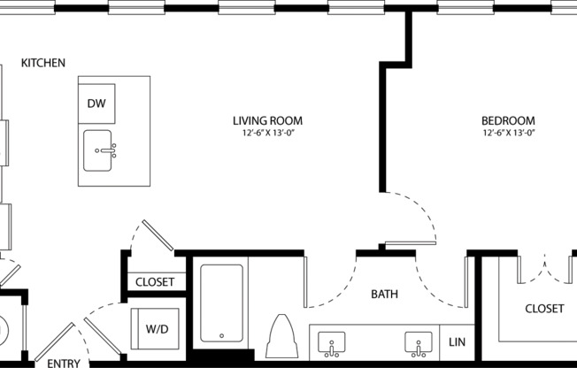 1 bed, 1 bath, 732 sqft, $1,605, Unit 577