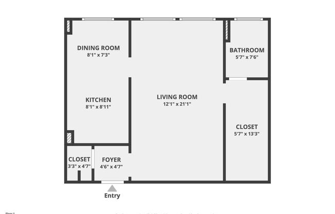 Studio, 1 bath, $1,295, Unit 22