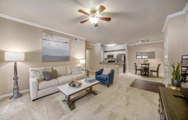 The Commons apartments interior living room