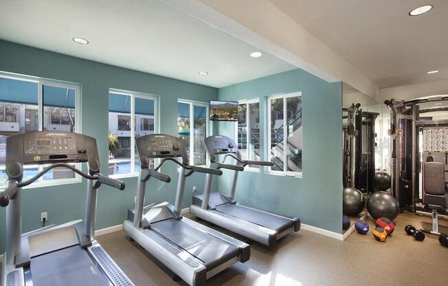 Fitness Center With Updated Equipment at Cypress Point Apartment , Ventura, CA