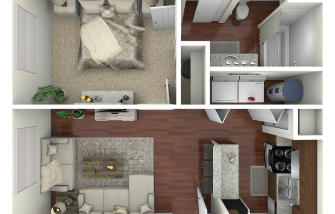 1 bed, 1 bath, 579 sqft, $1,225