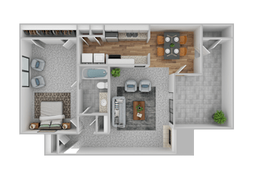 1 bed, 1 bath, 767 sqft, $1,100