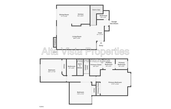 3 beds, 2.5 baths, 1,335 sqft, $3,800