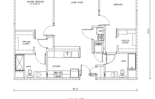 2 beds, 2 baths, 1,116 sqft, $2,400