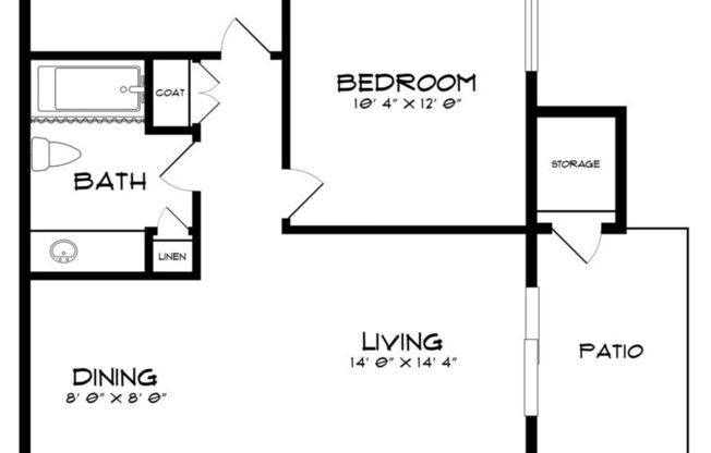 2 beds, 1 bath, 820 sqft, $1,219